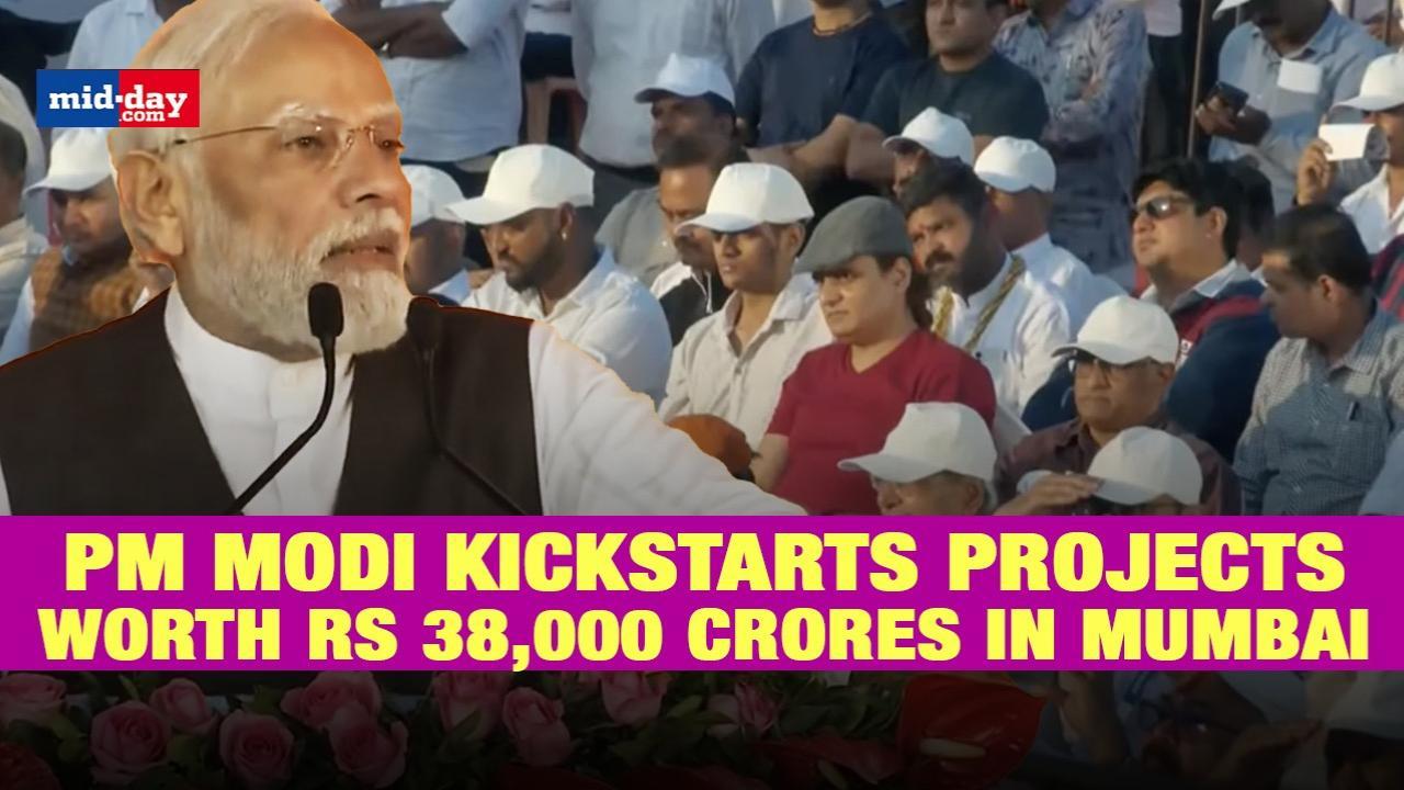 PM Modi Kickstarts Projects Worth Rs 38,000 crores In Mumbai
